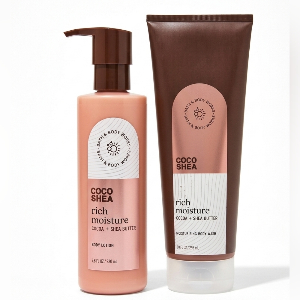 Bath & Body Works Coco Shea Rich Moisture Lotion & Moistorizing Body Wash Duo - Picture 1 of 8